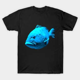 cool fish in the blue color of the sea T-Shirt